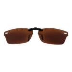 Custom Polarized Clip On Sunglasses For RayBan RB5150 (50 mm) 50-19-135 50x19 (Bronze Brown)