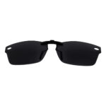 Custom Polarized Clip On Sunglasses For RayBan RB5150 (50 mm) 50-19-135 50x19 (Black Color)