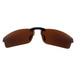 Custom Polarized  Clip On Replacement Sunglasses For Oakley CROSSLINK OX8027 53x17 (Bronze Brown)