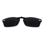 Custom Polarized Clip On Sunglasses For RayBan RB5150 (52mm) 52-19-135 52x19 (Black Color)