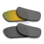 Polarized Lenses for Oakley Holbrook 2 Pair Combo (Gold Mirror,Grey)