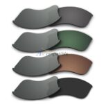 Polarized Lenses for Oakley Flak Jacket XLJ 4 Pair Combo (Grey, Green, Bronze Brown, Black)