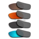 Polarized Lenses for Oakley Holbrook 4 Pair Color Combo (Bronze Brown,Fire Red Mirror,Black,Ice Blue Mirror)