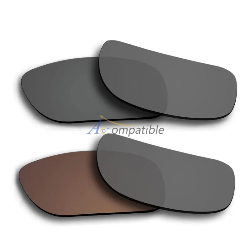 Polarized Lenses for Oakley Holbrook 2 Pair Combo (Grey, Bronze Brown)