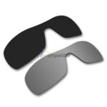 Polarized Lenses for Oakley Antix 2 Pair Color Combo (Black Color, Silver Mirror)