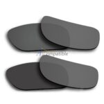 Polarized Lenses for Oakley Holbrook 2 Pair Combo (Grey, Black)