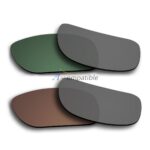 Polarized Lenses for Oakley Holbrook 2 Pair Combo (Green,Bronze Brown)