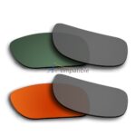Polarized Lenses for Oakley Holbrook 2 Pair Combo (Green,Fire Red Mirror)