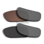 Polarized Lenses for Oakley Holbrook 2 Pair Combo (Bronze Brown,Black)