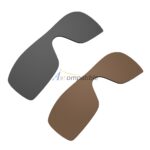 Polarized Lenses for Oakley Batwolf 2 Pair Combo (Grey, Bronze Brown)