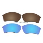 Replacement Polarized Lenses for Oakley Half Jacket 2.0 XL 2 Pair Combo (Bronze Brown, Blue)