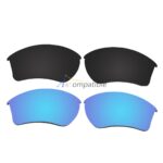 Replacement Polarized Lenses for Oakley Half Jacket 2.0 XL 2 Pair Combo (Black, Blue)