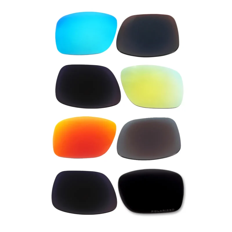 Polarized Lenses for Oakley Holbrook 4 Pair Color Combo (Fire Red Mirror, Black, Ice Blue Mirror, Gold Mirror) - Image 2