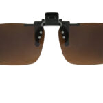 Clip on Flip up Enhancing UV400 Driving Glasses Polarized Brown Lenses Unisex