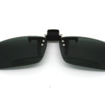 Unisex Clip on Flip up Sunglasses 100%UV400 Polarized Green Lenses