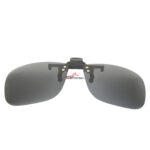 Polarized Clip on Flip up Plastic Sunglasses, Polarized Grey Lenses