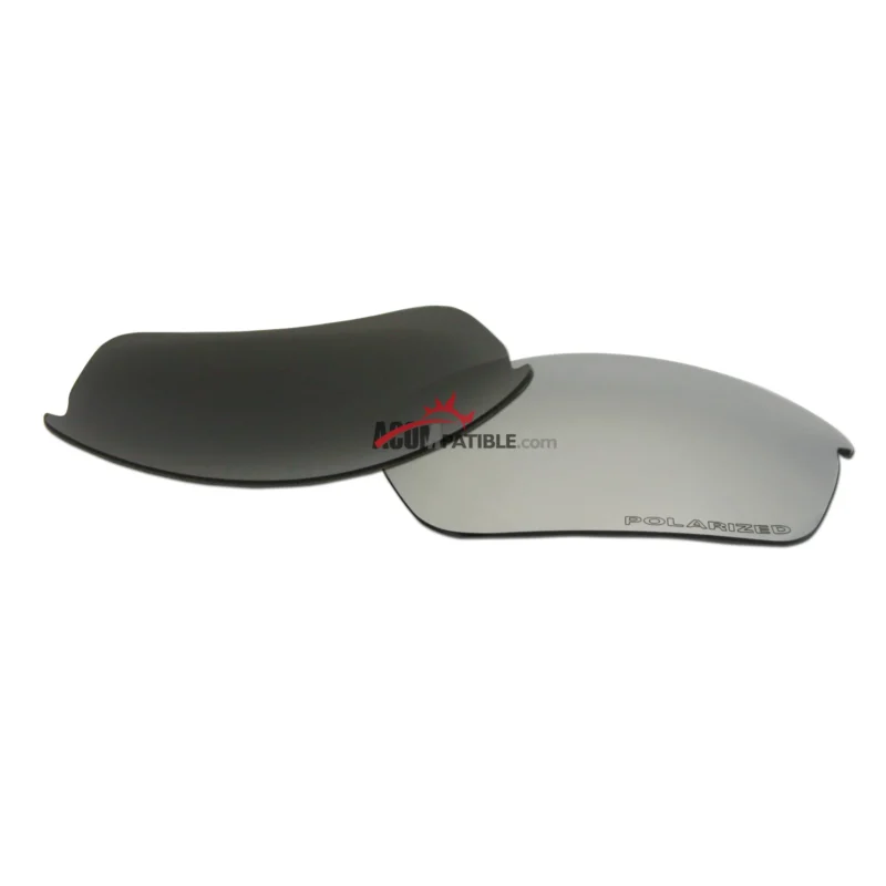 Replacement Polarized Lenses for Oakley Flak Jacket (Silver Mirror) - Image 4