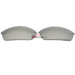Replacement Polarized Lenses for Oakley Flak Jacket (Silver Mirror)