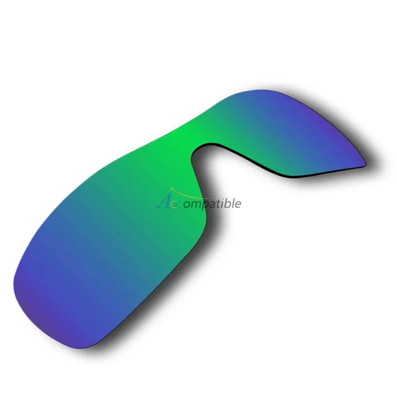 Polar Lenses for Oakley Antix 2 Pair Color Combo (Emerald Green Mirror, Black Color) - Image 3