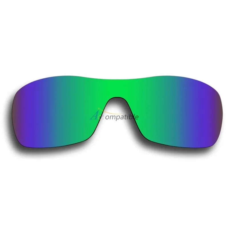 Polar Lenses for Oakley Antix 2 Pair Color Combo (Emerald Green Mirror, Black Color) - Image 2