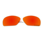 Replacement Polarized Lenses for Oakley Plaintiff Square OO4063 (Fire Red Mirror)