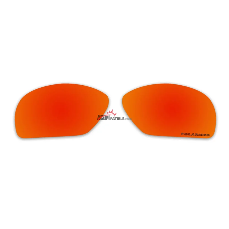 Replacement Polarized Lenses for Oakley Plaintiff Square OO4063 (Fire Red Mirror)