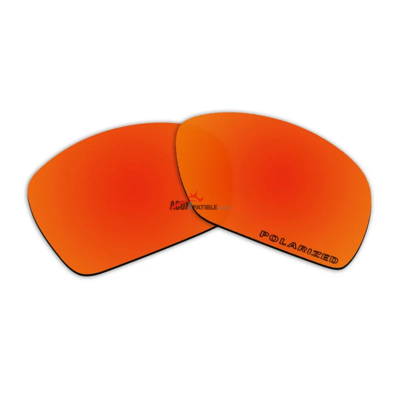 Replacement Polarized Lenses for Oakley Plaintiff Square OO4063 (Fire Red Mirror) - Image 5