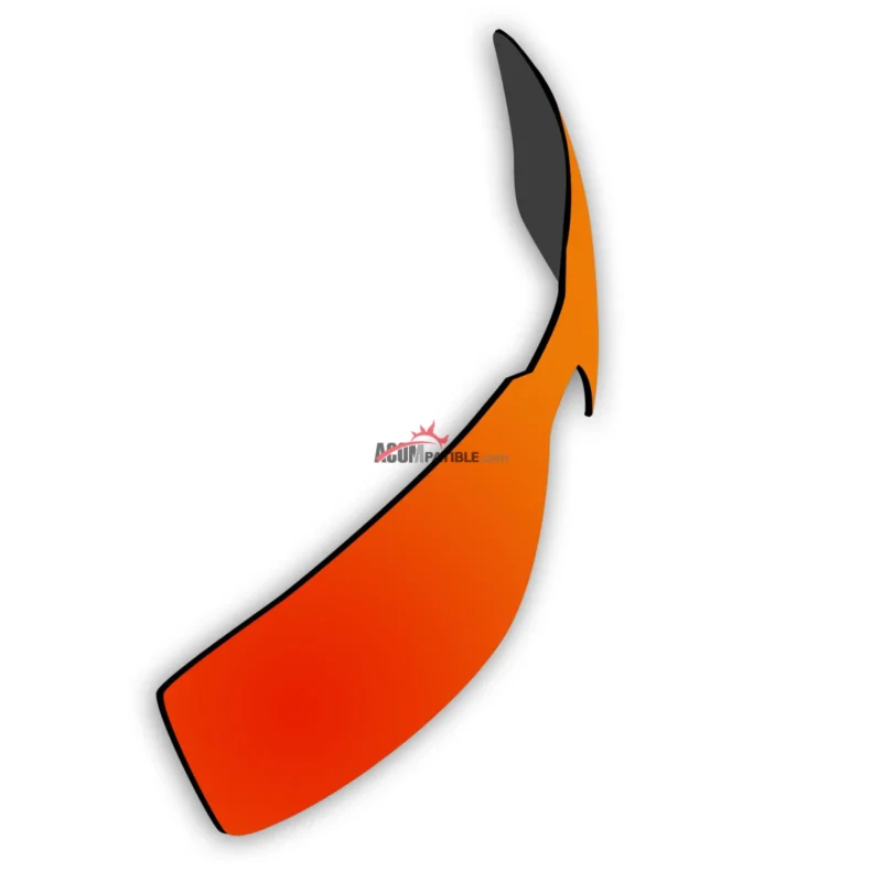 Replacement Polarized Lenses for Oakley Probation OO4041 (Fire Red Mirror) - Image 4