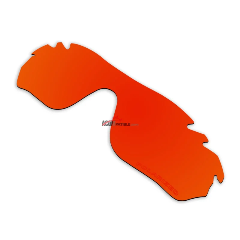 Replacement Polarized Vented Lenses for Oakley Radarlock Edge (Fire Red Mirror)