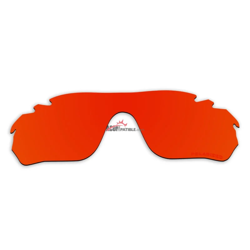 Replacement Polarized Vented Lenses for Oakley Radarlock Edge (Fire Red Mirror) - Image 5