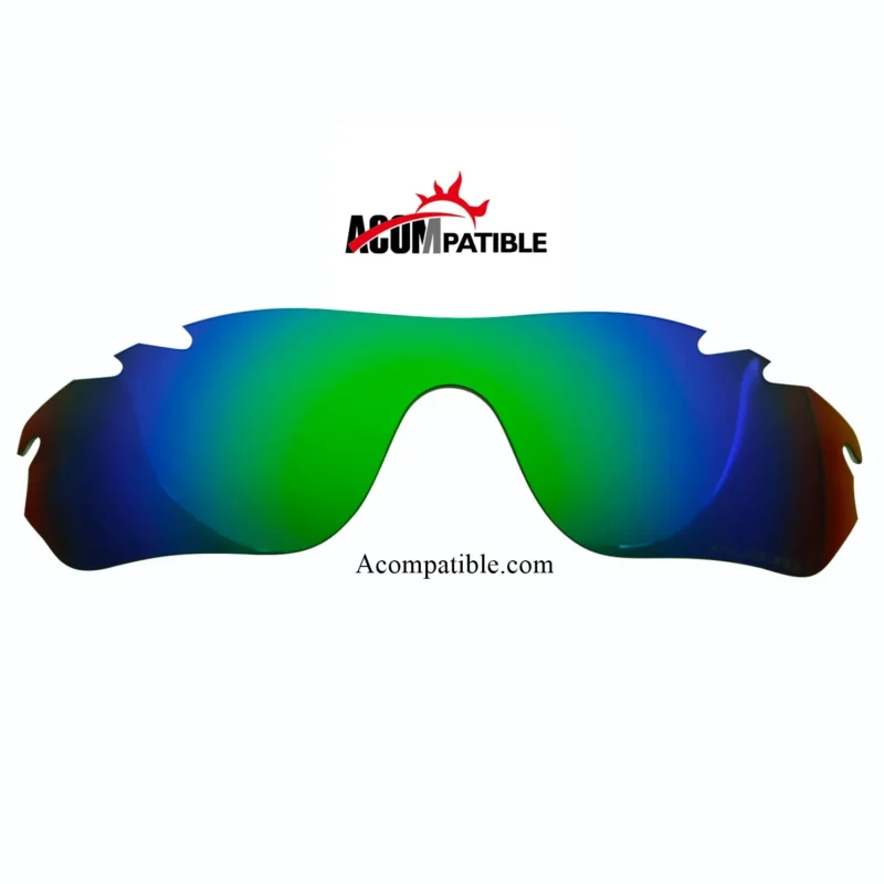 Replacement Polarized Vented Lenses for Oakley Radarlock Edge (Green Mirror) - Image 3