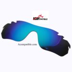 Replacement Polarized Vented Lenses for Oakley Radarlock Edge (Blue Mirror)
