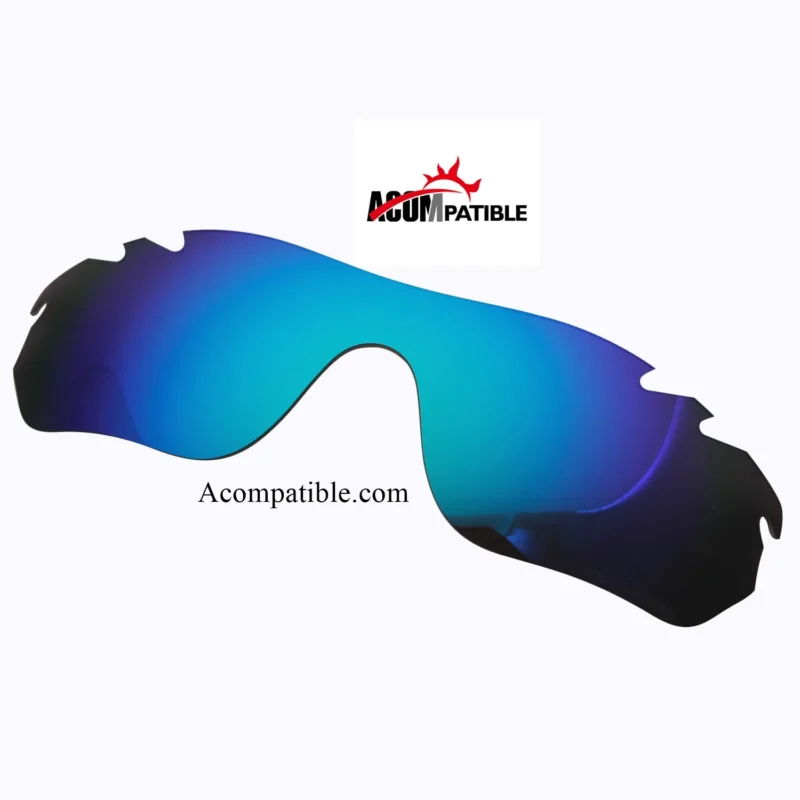 Replacement Polarized Vented Lenses for Oakley Radarlock Edge (Blue Mirror)