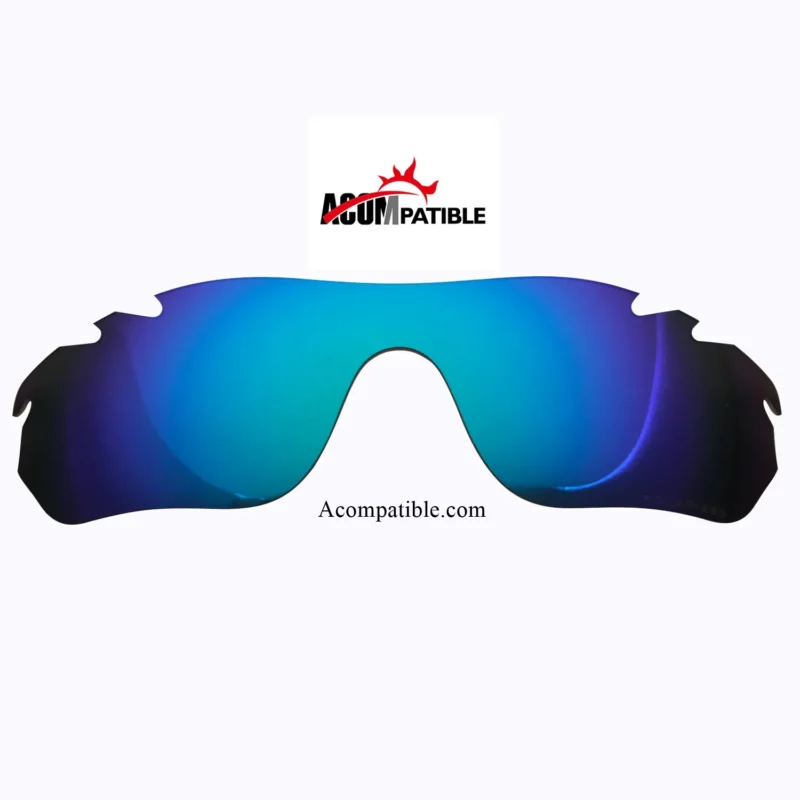 Replacement Polarized Vented Lenses for Oakley Radarlock Edge (Blue Mirror) - Image 3