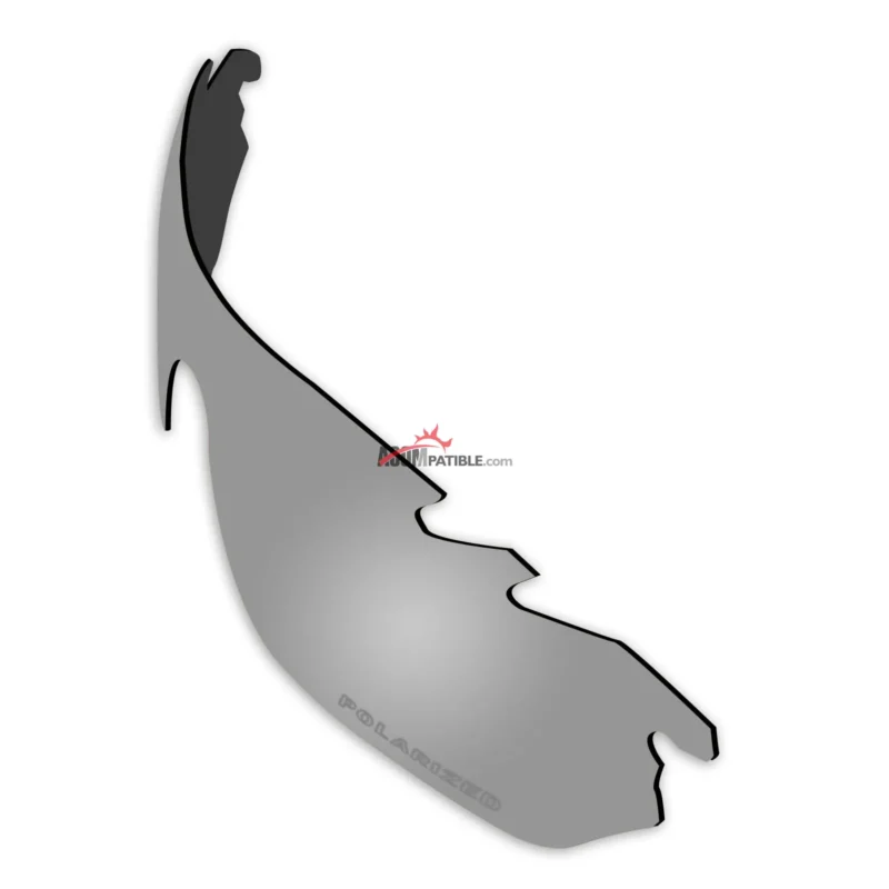 Replacement Polarized Vented Lenses for Oakley Radarlock Edge (Silver Mirror) - Image 3