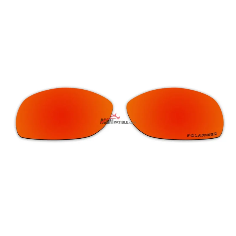 Replacement Polarized Lenses for Oakley Sideways (Fire Red Mirror)