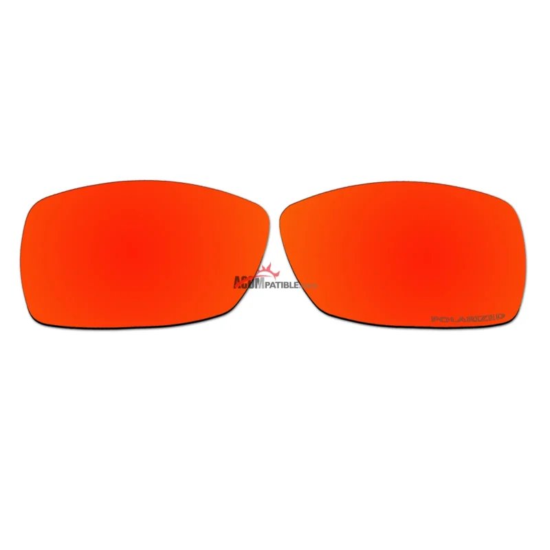 Replacement Polarized Lenses for Oakley Spike (Fire Red Mirror)