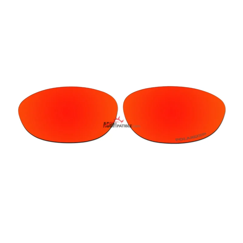 Replacement Polarized Lenses for Oakley Splice (Fire Red Mirror)