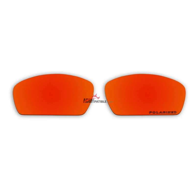 Replacement Polarized Lenses for Oakley Square Whisker (Fire Red Mirror)