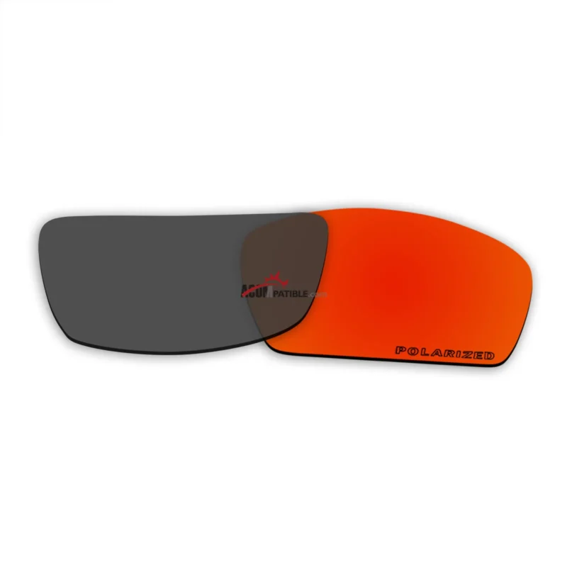 Replacement Polarized Lenses for Oakley Square Whisker (Fire Red Mirror) - Image 2