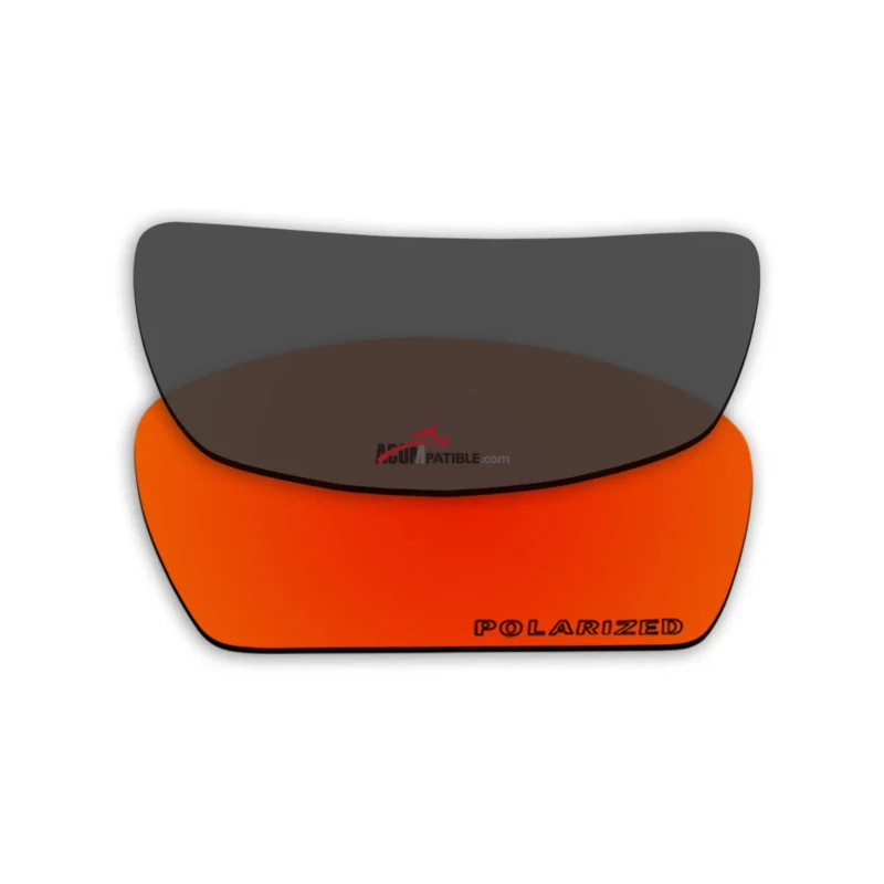 Replacement Polarized Lenses for Oakley Square Whisker (Fire Red Mirror) - Image 3