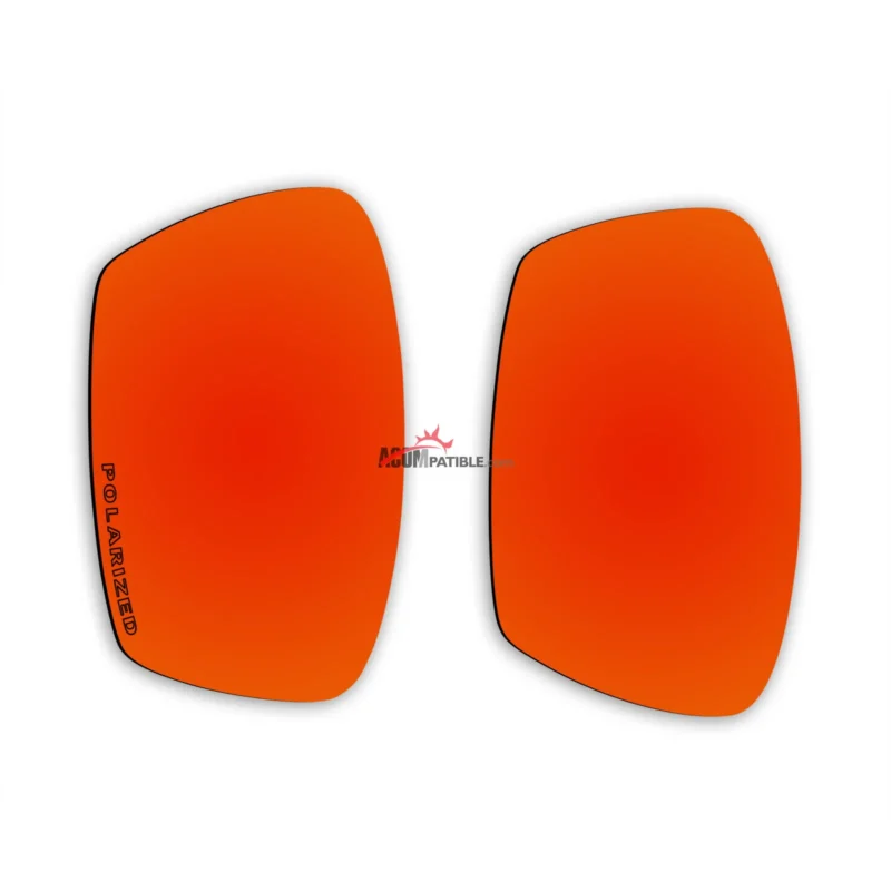 Replacement Polarized Lenses for Oakley Square Whisker (Fire Red Mirror) - Image 4