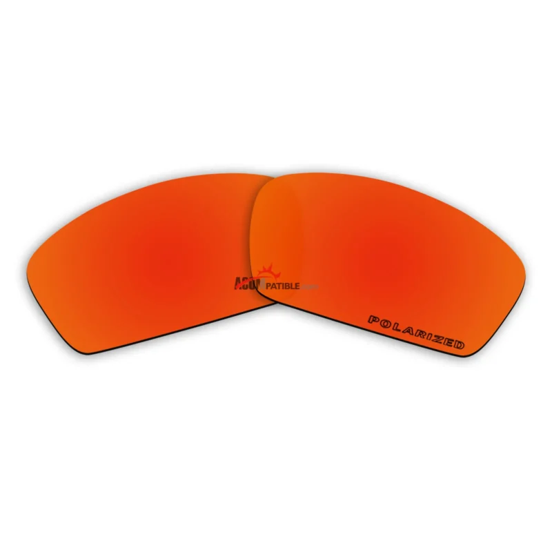 Replacement Polarized Lenses for Oakley Square Whisker (Fire Red Mirror) - Image 5