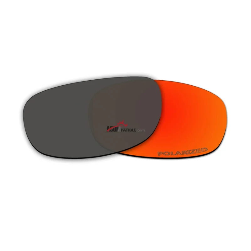 Replacement Polarized Lenses for Oakley Square Wire 2.0 (Fire Red Mirror) - Image 2