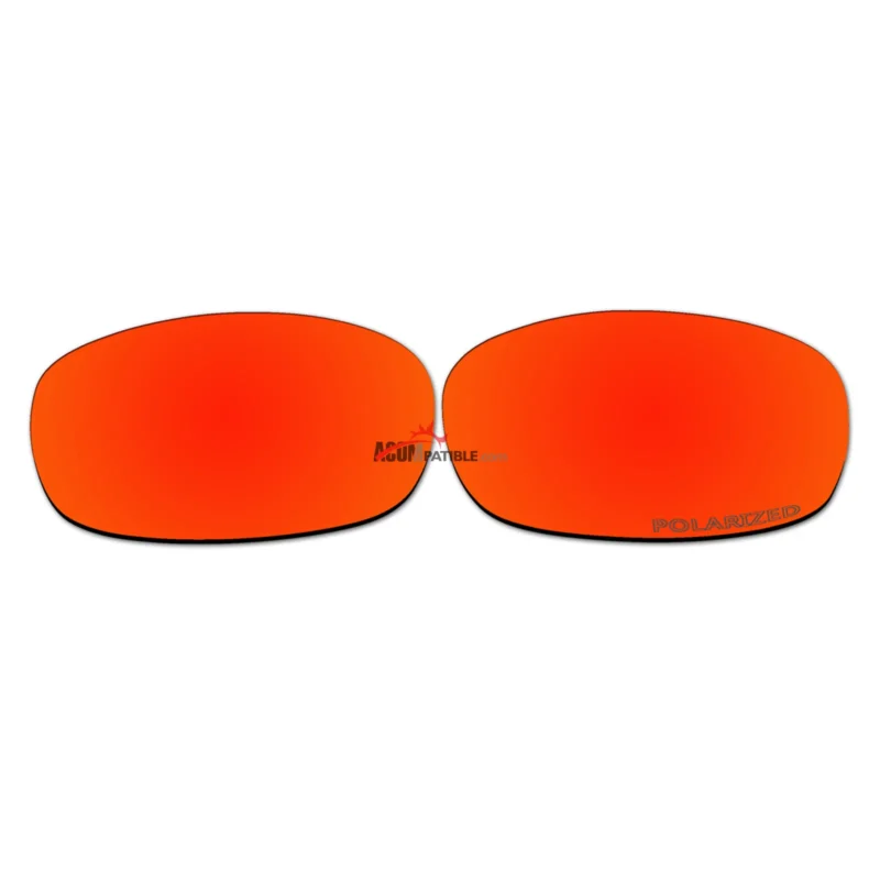 Replacement Polarized Lenses for Oakley Square Wire 2.0 (Fire Red Mirror)