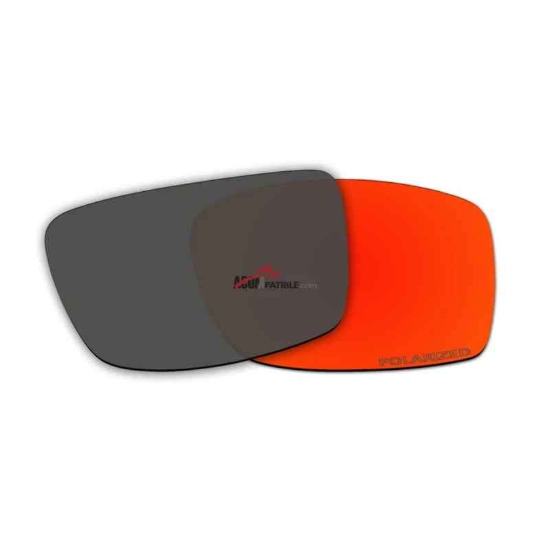 Replacement Polarized Lenses for Oakley Square Wire II New (2014) (Fire Red Mirror) - Image 2