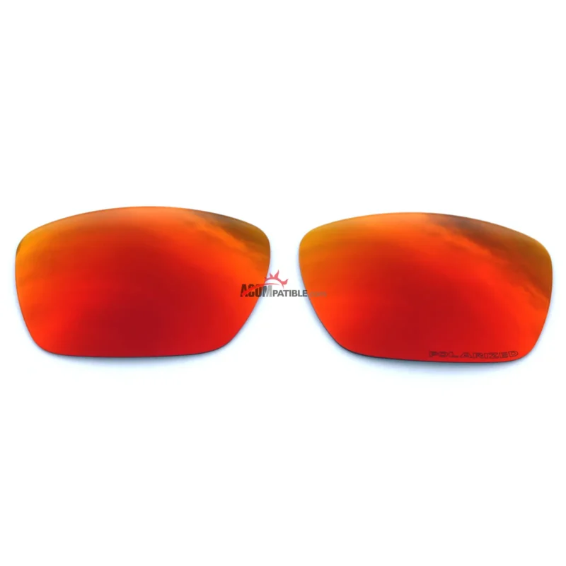 Replacement Polarized Lenses for Oakley Tinfoil OO4083 (Fire Red Mirror)