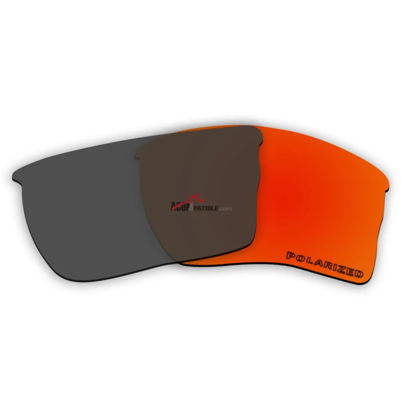 Polarized Lenses for Oakley Quarter Jacket OO9200 (Fire Red Mirror) - Image 2