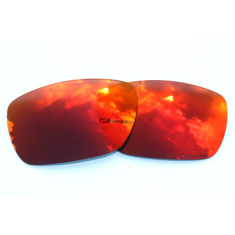 Replacement Polarized Lenses for Oakley Tinfoil Carbon OO6018 (Fire Red Mirror) - Image 5