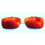 Replacement Polarized Lenses for Oakley Tinfoil Carbon OO6018 (Fire Red Mirror)